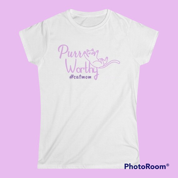 Women's Softstyle Tee, Cat Lover Gift, Cat Mom, Cat Lover Shirt, Cat T-shirt