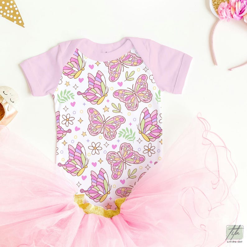 Pastel Butterfly Seamless Pattern, Pink Floral Fabric (digital Download ...