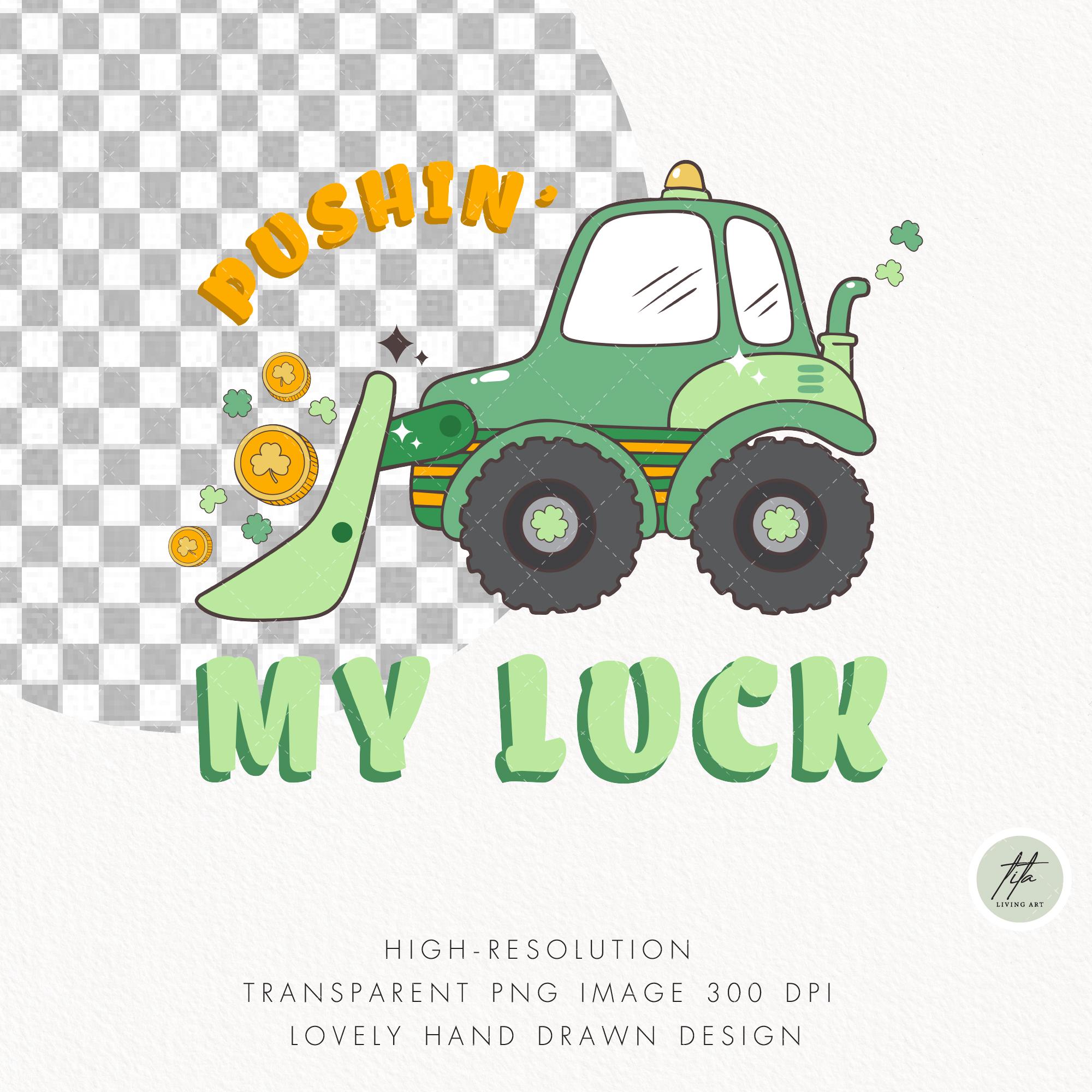 Patrick Loader St. Patrick's Day Loader Clipart, Funny Tractor Truck PNG (digital File ...