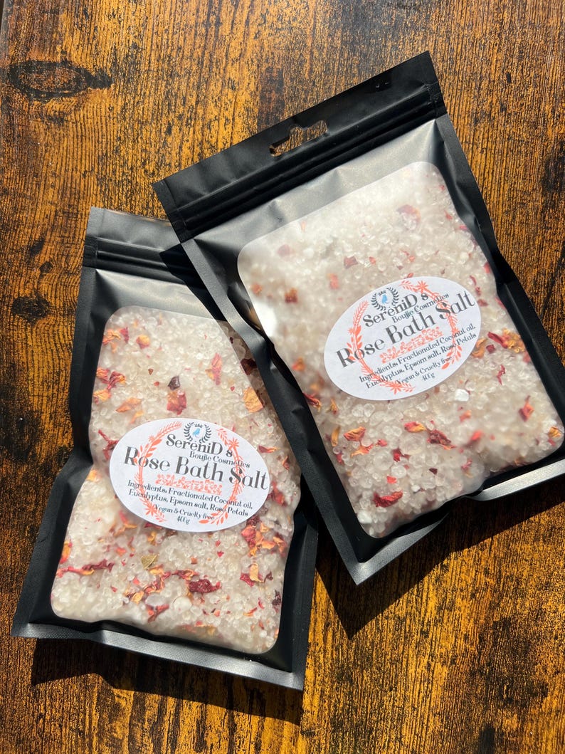 Setress relief bath salt/ stressabbau badesalz Rose bath salt