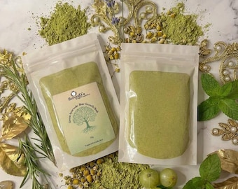 Ayurvedisk hårväxtmask