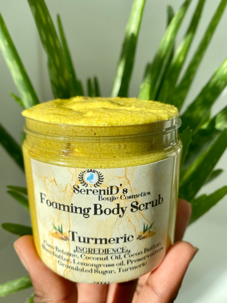 Schuimende bodyscrub met kurkuma/ Kurkuma-Schaumkörperpeeling afbeelding 2