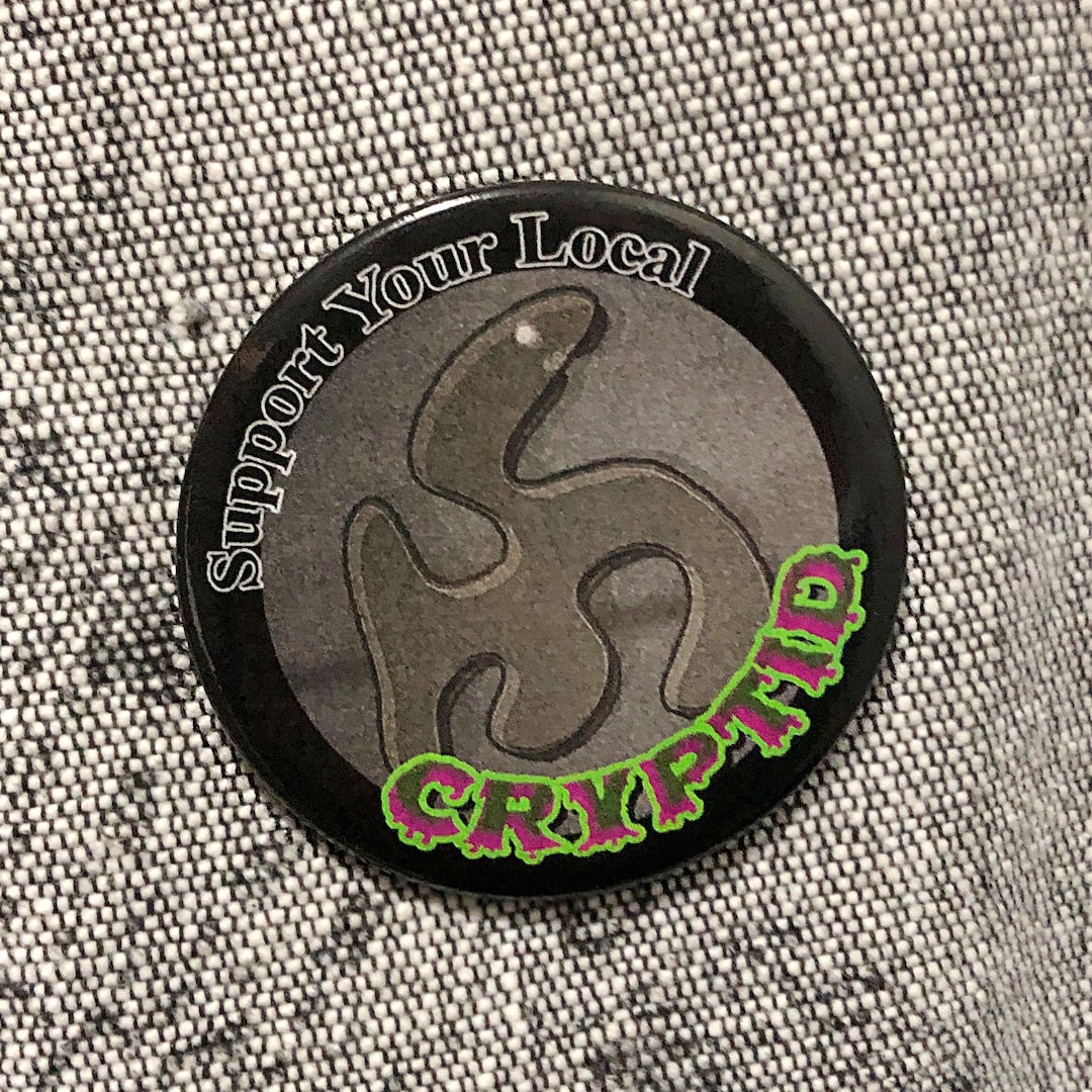 Support Your Local Cryptid - - Pin Button - Etsy UK