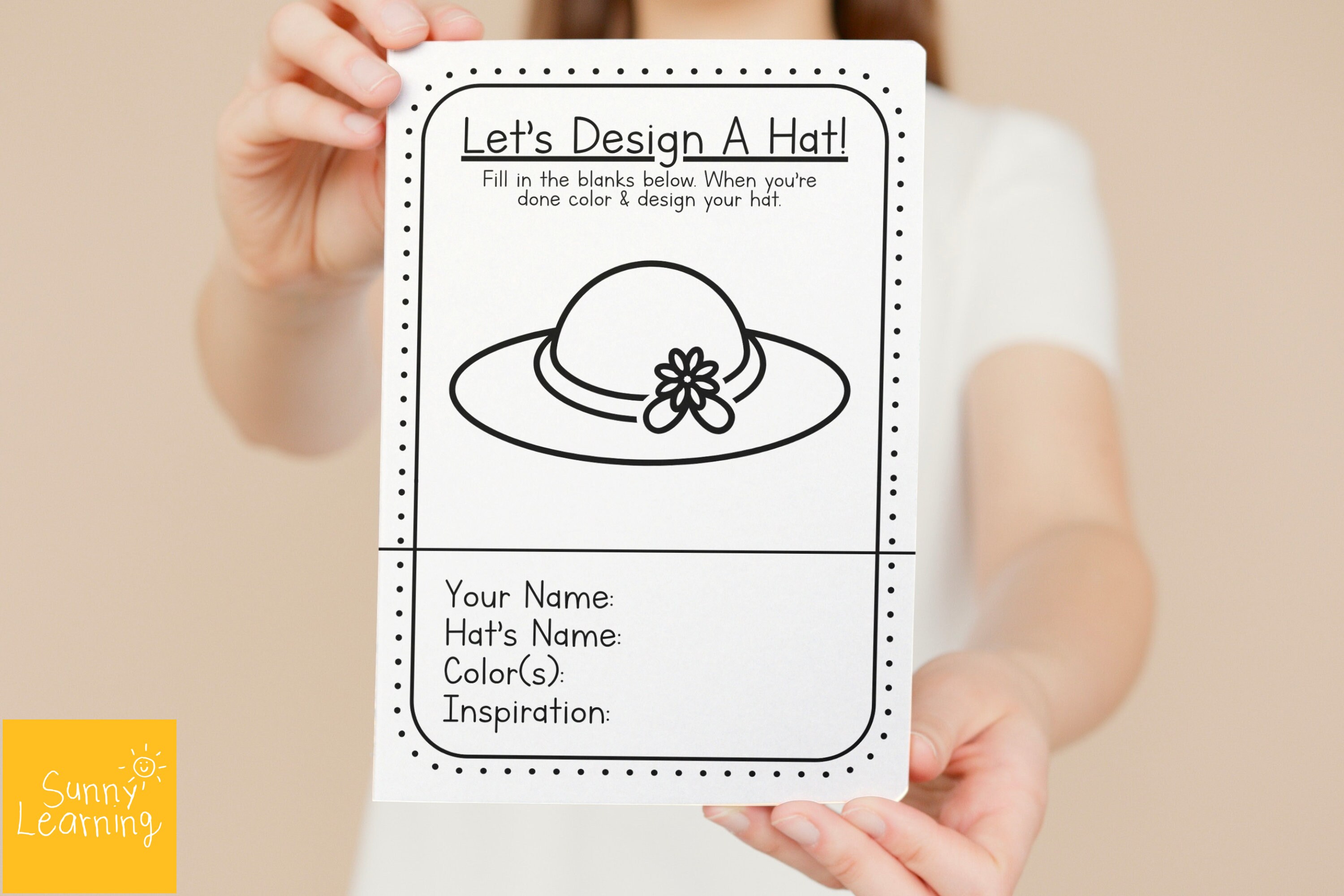 Daycare Printable, Preschool Hat Design Coloring Worksheets, Fall ...