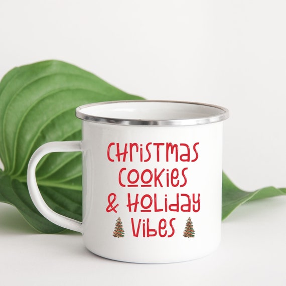 Christmas Baking Stainless Steel Tumbler Travel Mug // Merry Christmas,  Party Gift, Holiday Season, Holidays, Baking Supplies, Cookies 