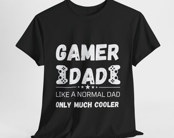 Gamer Dad T-Shirt | Cool & Comfortable Cotton Tee for Gaming Dads | Perfect Father's Day Gift | Fun and Stylish Design | Free Shipping