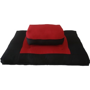 Zabuton Zafu Set, Yoga Meditation Practice Cushions, Kneeling, Supporting, Posture, Sitting Blocks