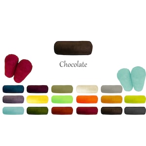 Decorative Sofa Bolster, Neck Round Pillow w/Insert 9" Diameter x 20" Long, Leg Arm Body Resting, Supporting Cushions