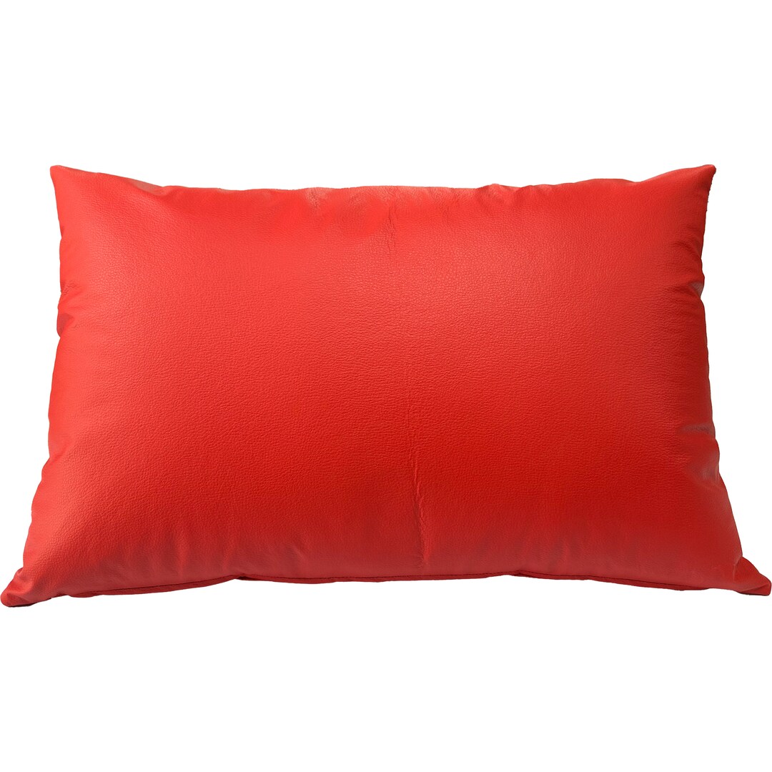 Deco Luxury Sofa Chair Pillows, Leather Look Vinyl, Supportive Cushions