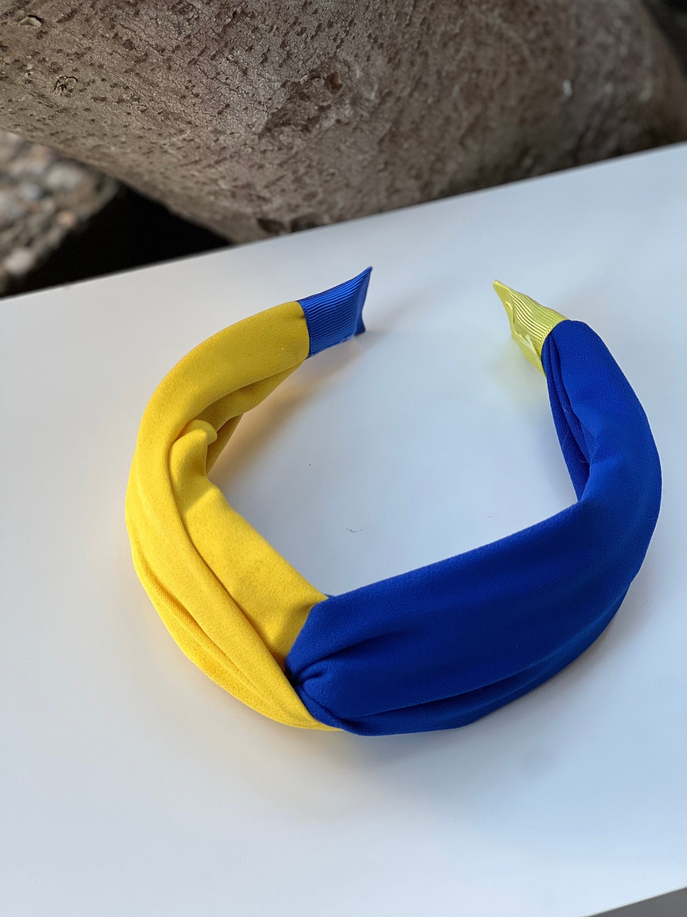 Blue Yellow Headband 