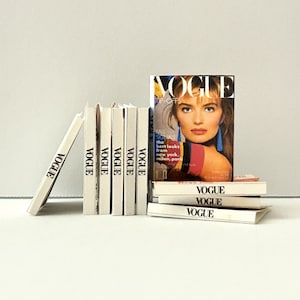 Miniature 70s, 80s, 90s fashion magazines, DIY Printable PDF template for 1:6 scale, Instant Download