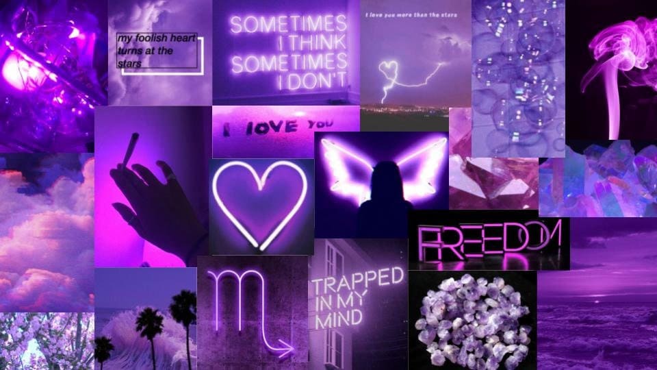 Purple Aesthetic Background | Etsy