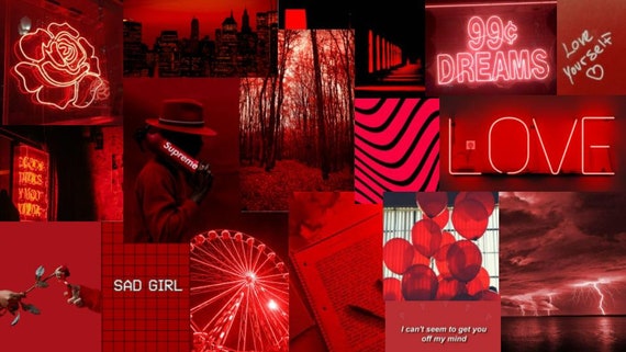 Red Aesthetic Background Etsy Red Aesthetic Background Etsy