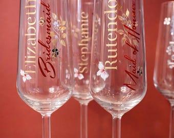 Copas de prosecco y champán personalizadas: copas con nombre personalizado para cualquier celebración