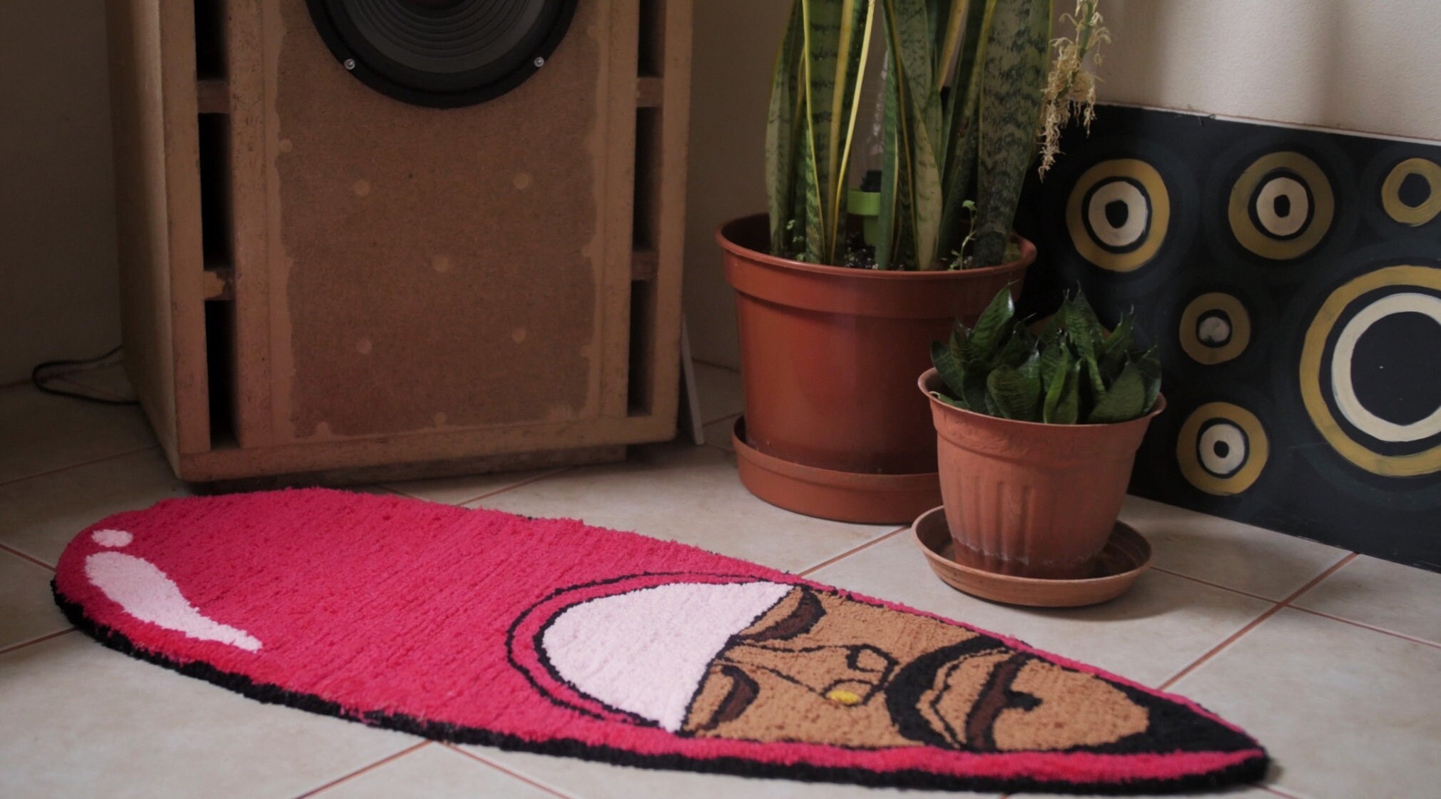 Lover Tapis Décoratif en Forme de Masque