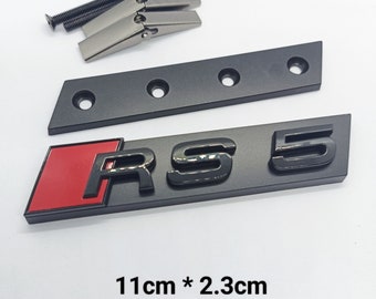 RS5 Emblem Logo glänzend schwarz Frontgrill A5 S5 RS5