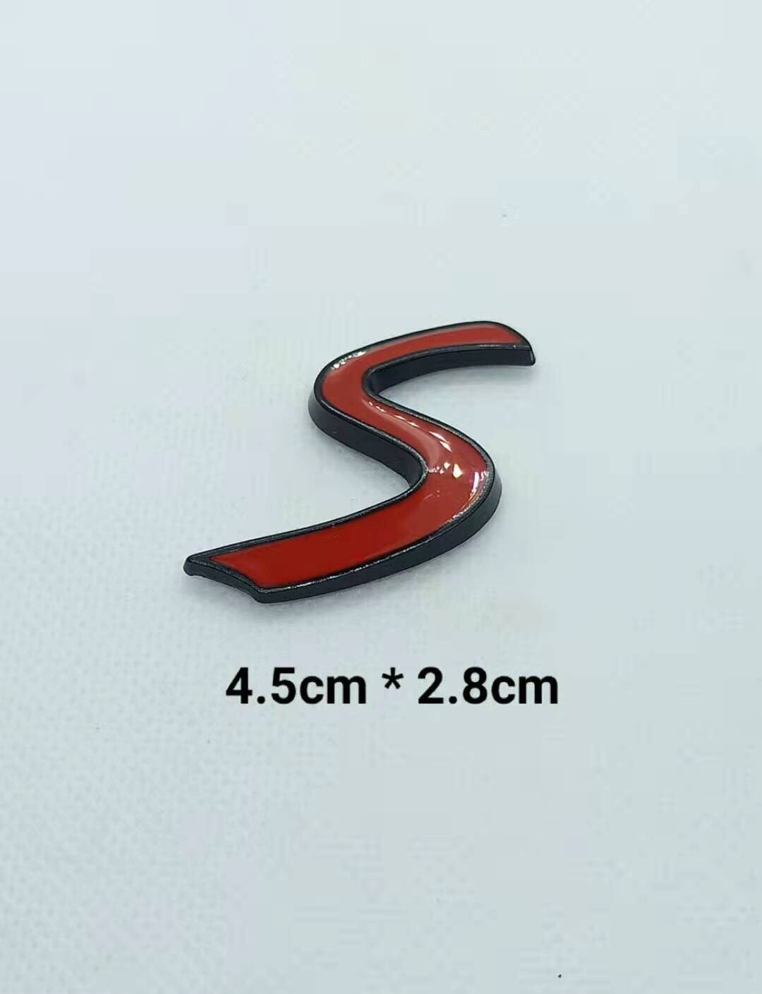 S Emblem Logo in Black Metal Adhesive Mini Cooper S - Etsy
