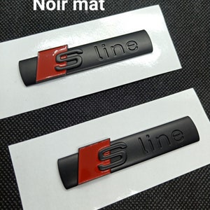 2 Logo S Line Emblem Badge Wings Adhesive Sline Abs Black Matte Original