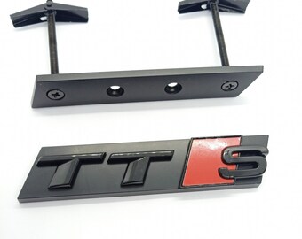 Gloss Black TTS Emblem Logo Front TTS Grille