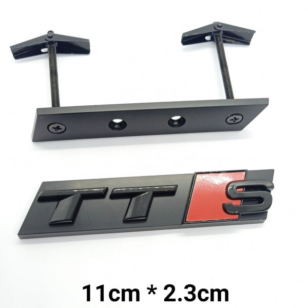 Gloss Black TTS Emblem Logo Front TTS Grille