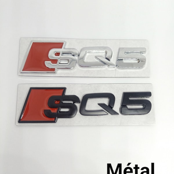 Logo SQ5 Badge Emblème   Autocollant Hayon Arriere Metal