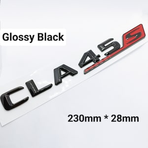 CLA 45s 3D Benz Logo Emblem cla45s Gloss Black AMG