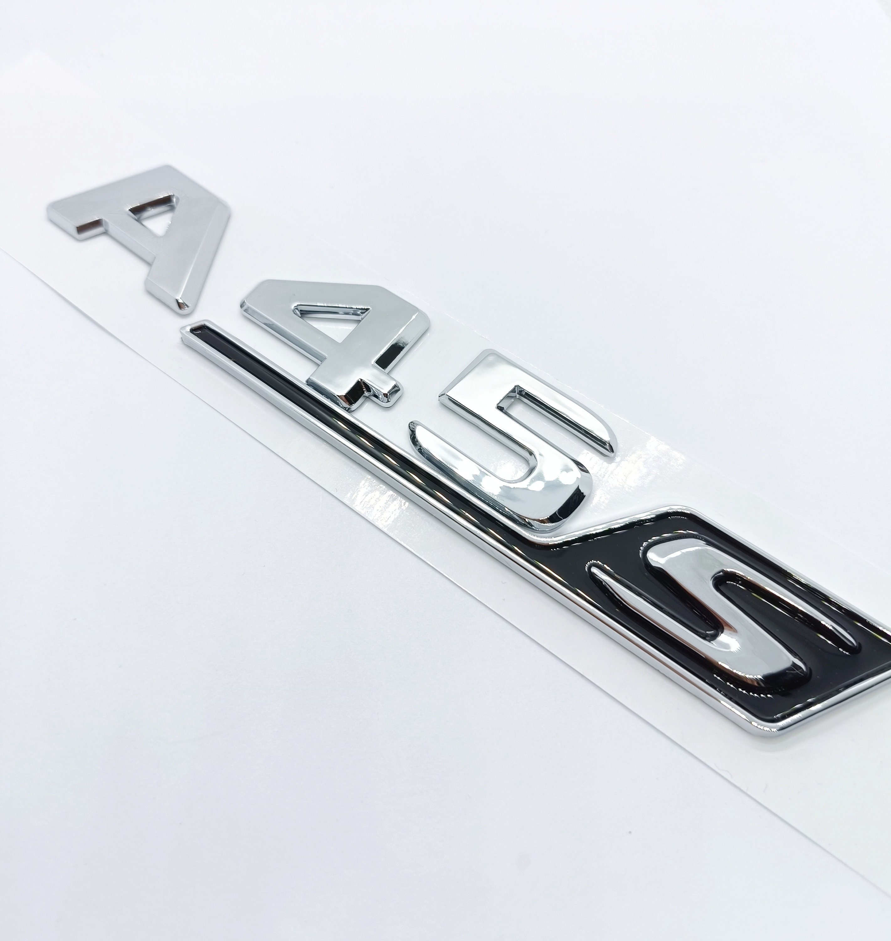 1 Logo A45s Amg Chrome Emblem Flat Sticker Logo Installs Trunk - Etsy