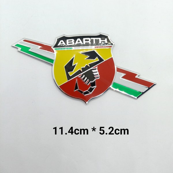 Logo adhésif Emblème PourFIAT-500-ABARTH//11,4x5,2cm