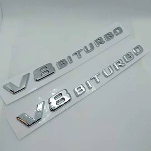 2 logo v8 Biturbo Chrome Emblem