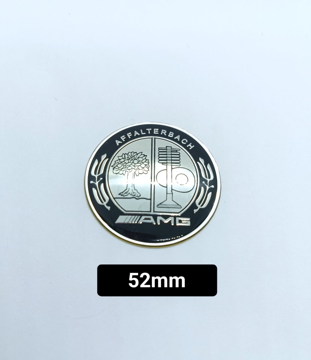 AMG Car & Truck Emblems Silver AMG AFFALTERBACH Logo Emblem - 29mm Decorative Sticker For Mercedes Multimedia System 25-29mm Binoculars