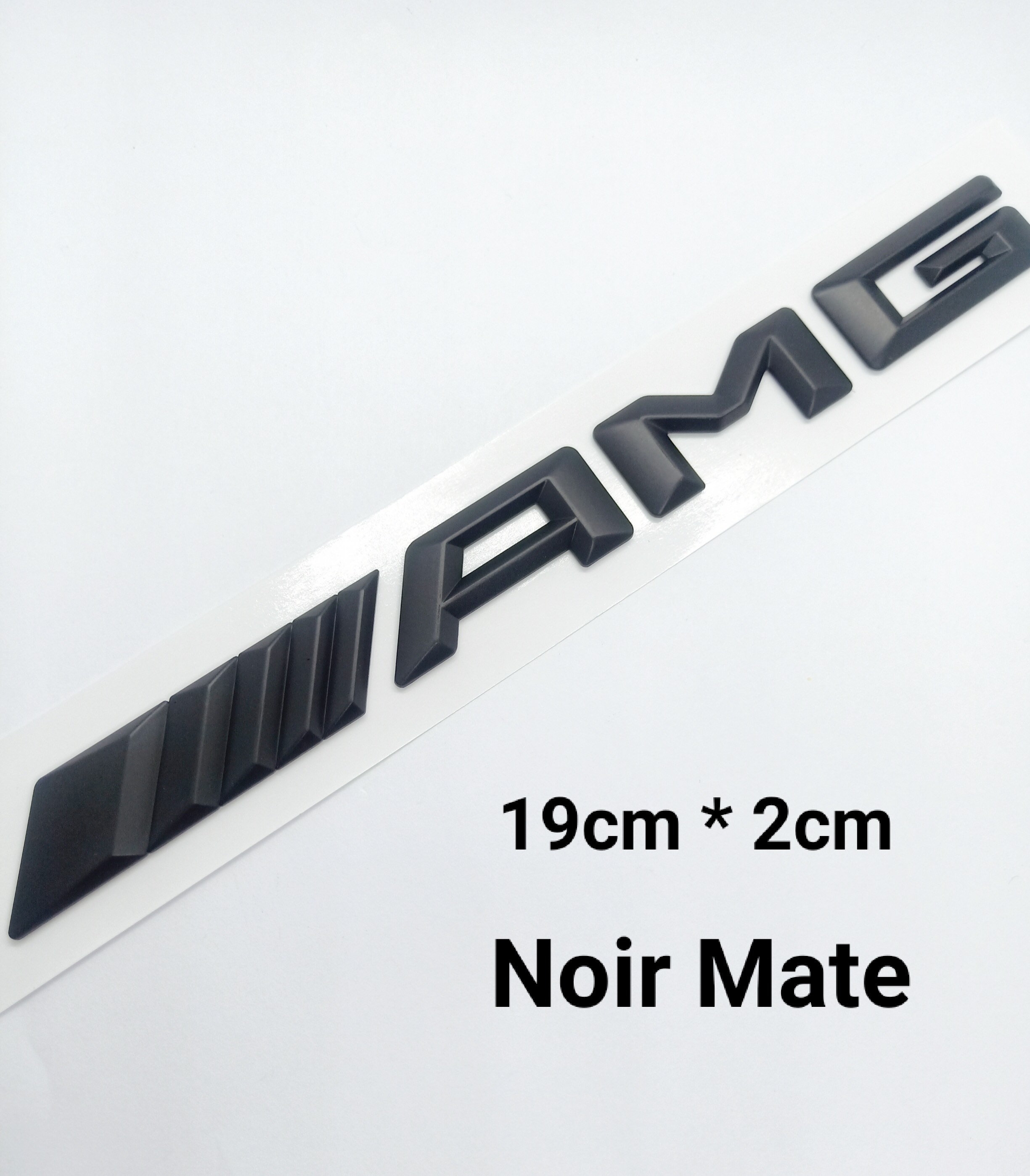 Mercedes AMG Emblem Logo BLACK Matt 3D CLASS A B C E 