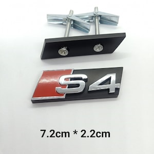 S4 Chrome Front Grille Emblem Logo A4 S4