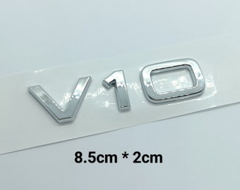 1 Logo V10 chrome Emblem