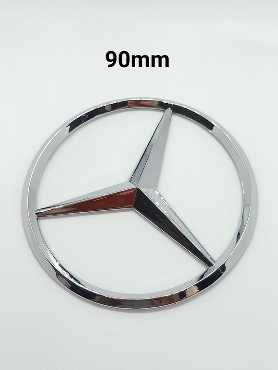 Logo Mercedes Emblem Star Chrome Tailgate Trunk 90mm 