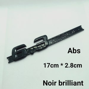 1 Logo 6.3 AMG  Emblème ABS Noir brillant 3D stickers autocollant