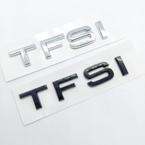 TFSI-embleemlogo voor kofferbak, glanzend zwart