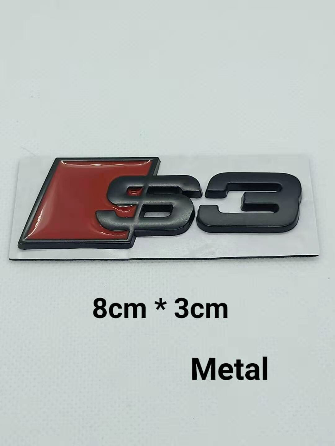 S3 Logo Sticker Emblem Rear Matte Black Metal - Etsy UK