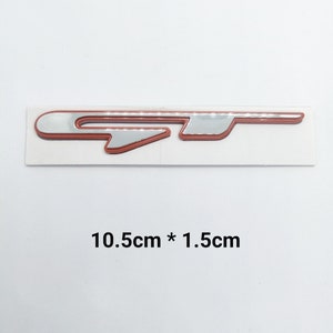 Red GT logo ABS badge Emblem for KIA