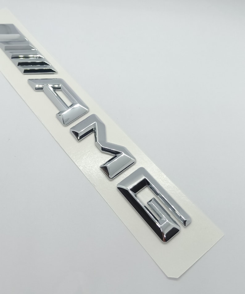 AMG logo Mercedes Chrome ABS 3D Decal Emblem Sticker image 3
