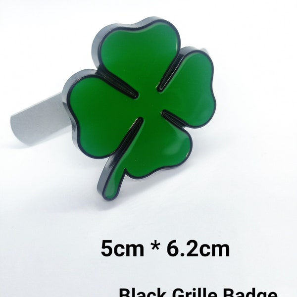 Logo Emblem Grille Clover Black Green Metal Alfa Romeo 147 159 Front Grille Clover Chrome Green