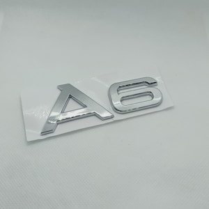 Logo  A6 Stickers Autocollant Emblème Chrome