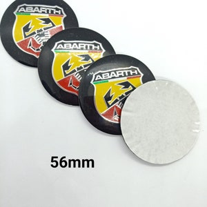4 Wheel Center Hub Wheel cap sticker-forABARTH 56mm