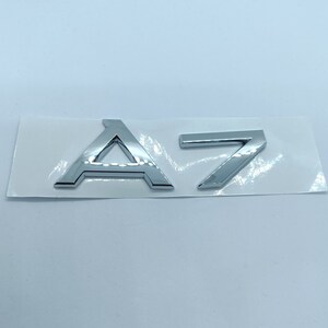 A7 Logo Chrome Emblem Sticker Decals