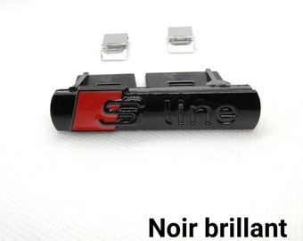 S LINE Grille Logo Glossy Black Sline Emblem