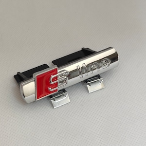 S LINE Logo Kühlergrill Emblem Chrom Sline