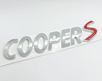 Cooper S Logo Emblem Chrome Rear trunk 160mm