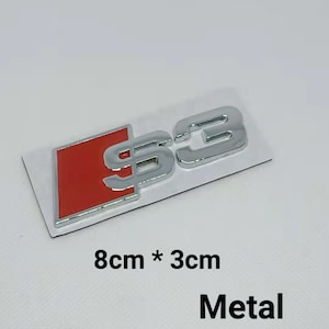 S3 Logo s3 Sticker Emblem Rear Chrome Metal