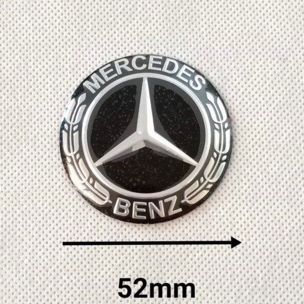 AMG Mercedes Central Multimedia Emblem Logo 52mm