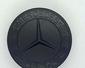 Black mercedes cheap hood emblem