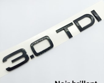 3.0 TDI embleem achterklep sticker glanzend zwart